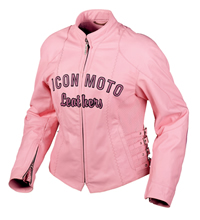 Icon Bombshell Blush Leather Jacket
